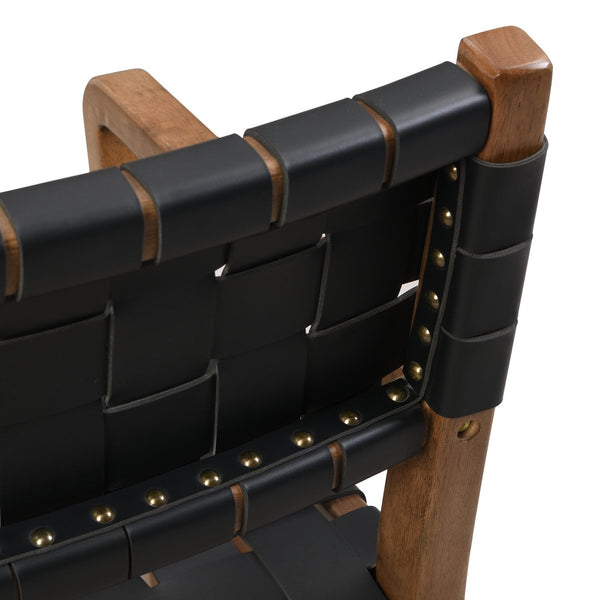 English Elm Christopher Knight Home® - DINING Chair Set of 2 PU Leather Dining Chairs with Rubberwood Frame, Modern Industrial Elegance Black 74689.00BLK