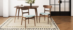 English Elm [video] Rubberwood Dining Chairs Set of 2 Upholstered Mid-century Seats for Modern Homes 58915.00MNT