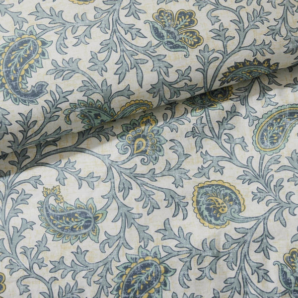 English Elm 9 Madison Park Dawn Cotton Percale 9-Piece Paisley Pintuck Comforter Set with Lace Trim and Pillows Aqua 23.62 L x 19.29 W x 16.93 H B03596964