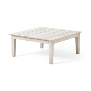 English Elm Loft Outdoor Acacia and Rattan Coffee Table with Open Slat Design for Patio Spaces 67258.00GRY