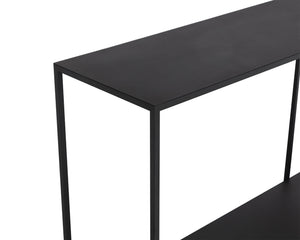 Sunpan Eiffel Console Table – Elegant Metal Design with Classic Style Perfect for Your Living Space Decor Matte Black