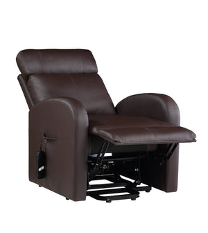 English Elm Ricardo Brown Synthetic Leather Power Lift Recliner For Effortless Comfort & Supportive Design B2726P279127-GIGA