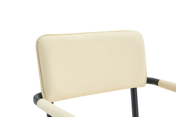 English Elm Dining Chairs Set of 2 Velvet Upholstered with Hangable Arms and Metal Legs W3493P449279