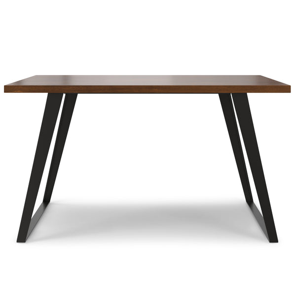 English Elm Lowry Square Dining Table - Handcrafted Walnut & Metal Centerpiece For Modern Dining Spaces, 8 Seats B136P266905