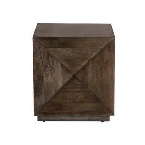 Crestview Collection Transitional Square End Table In Solid Mango Wood - Modern Accent Furniture For Any Space Brown Solid Wood Cvfnr4818