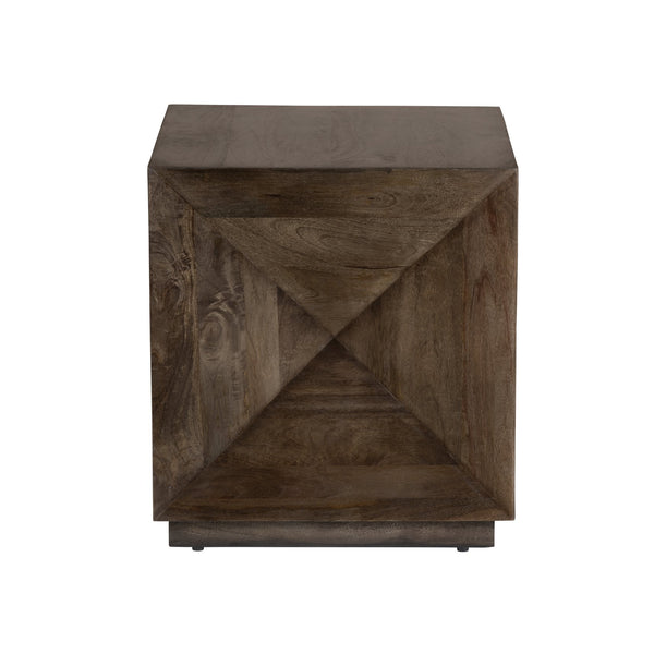 Crestview Collection Transitional Square End Table In Solid Mango Wood - Modern Accent Furniture For Any Space Brown Solid Wood Cvfnr4818