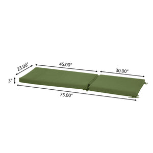 English Elm Christopher Knight Home® - Noah Outdoor Chaise Lounge Cushion - Vibrant Green, Weather-Resistant, Comfortable & Easy Care N775P291468G