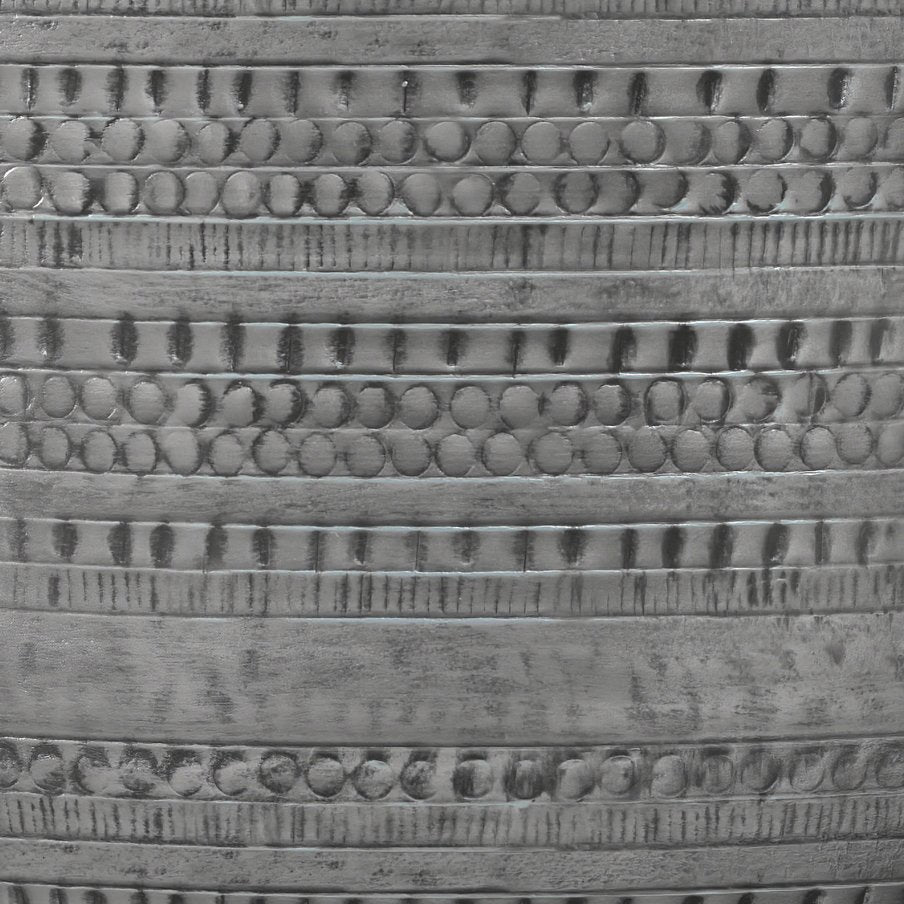 English Elm Johnsen Metal Coffee Table - Antique Silver Industrial Elegance For Living Room Or Cocktail Use B136P158941