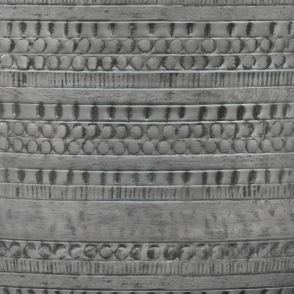 English Elm Johnsen Metal Coffee Table - Antique Silver Industrial Elegance For Living Room Or Cocktail Use B136P158941