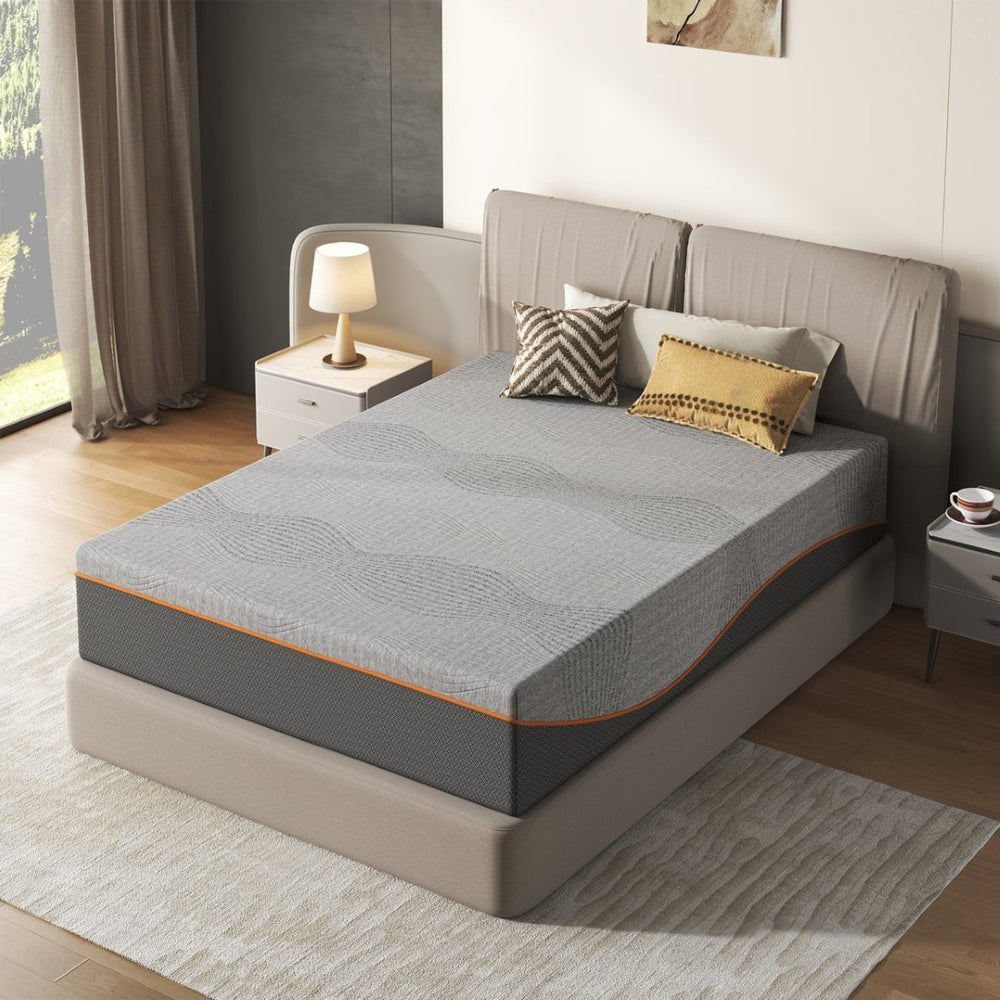 English Elm Full Size 10 Inch Green Tea Memory Foam Mattress Certified Cooling Medium Feel W2889P423150