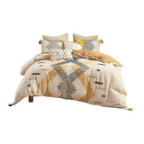 INK+IVY Arizona BOHO 3 Piece Cotton Duvet Cover Set II12-1115 Yellow