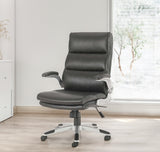 Parker House Parker Living - Desk Chair Grey Bonded Leather DC#317-GR