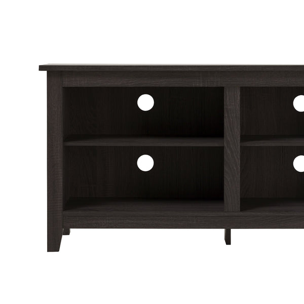 English Elm Walker Edison - Modern 3-Shelf Transitional TV Stand 70" for 80" TVs—Warp-Resistant MDF, 250lb Support, Cord Management Charcoal grey 76 L x 22 W x 6 H B185P169322