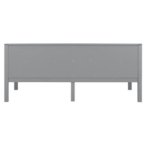 English Elm Twin Daybed Frame Solid Pine Sofa Bed for Guest Room Studio or Teen Bedroom Gray N708P266719E