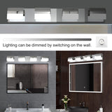 English Elm (New Sku:W1340P206822) Modern Bathroom Vanity Lighting 4-Light Led Vanity Lights Over Mirror Bath Wall Lighting