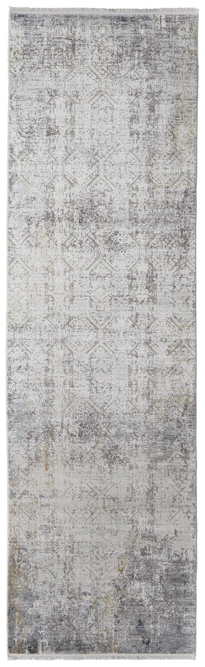 Feizy Rugs Cadiz Abstract Geometric Area Rug – Luxurious, Machine-woven Design Inspired By Spanish Elegance Ivory,Taupe,Gray Viscose,Acrylic 8663892flgyivyi89