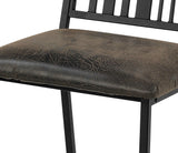 English Elm Brown and Black Slat Back Side Chair (Set Of 2)