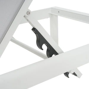 English Elm Christopher Knight Home® - Outdoor 2-Piece Chaise Lounge Set Adjustable Aluminum Pool Patio Chairs Rustproof Mesh UV-Resist, 400lb Capacity N779P248447W