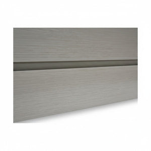 English Elm Rectanglar Terrace Aluminum Planter Powder Coated Wood Tone Finish for Patio Balcony Brown Grey B2755P462206