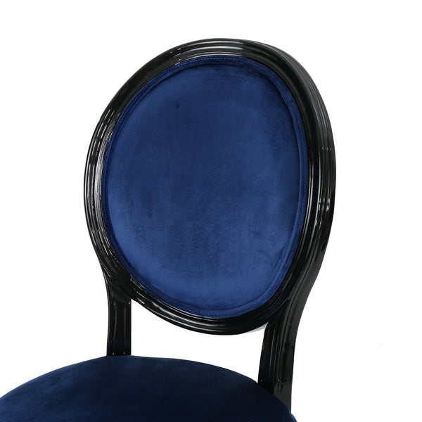 English Elm Christopher Knight Home® - Kd Dining Chair - Elegant Navy Blue Velvet Upholstered Seating With Timeless French Country Charm 60352.00NVLTNBL