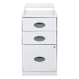 OSP Home Furnishings Metal File Cabinet White