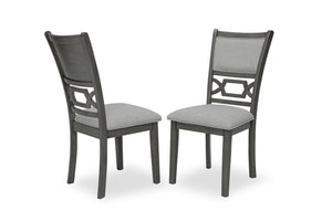 English Elm Beautiful 6Pc Dining Set with Bench and 4 Chairs, Solid Wood 60" Table, Under-Table Storage Shelves B011P284417