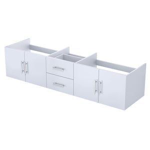 English Elm Glossy White Double Bath Vanity - 80" W Modern Design With Ample Storage & Soft-Close Features B2731P258533