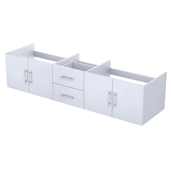 English Elm Glossy White Double Bath Vanity - 80" W Modern Design With Ample Storage & Soft-Close Features B2731P258533
