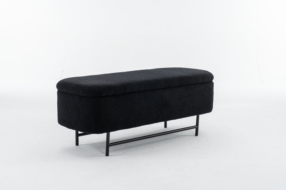 English Elm Bench Versatile Indoor Seating Solution In Elegant Black - Perfect For Living Room, Bedroom & Entryway T3903P372078