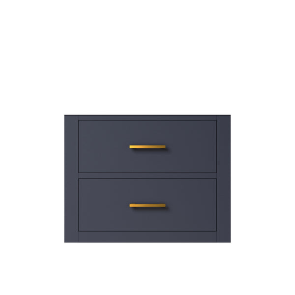 English Elm Blue Midcentury Single Bath Vanity 24" W X 18" D - Stylish Storage, Perfect For Small Spaces! B2731P257904