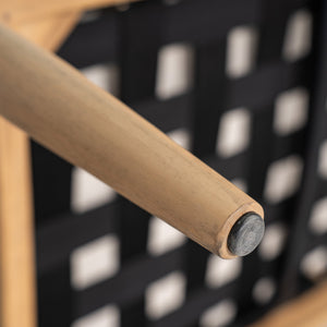 English Elm Christopher Knight Home® - Verona Outdoor Acacia Wood Loveseat With Beige Cushion & Black Rope Accents For Stylish Patios N775P309257B