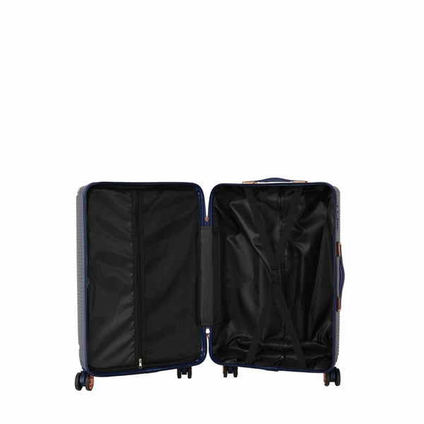 English Elm 4-piece Abs Hard Shell Luggage Set with Spinner Wheels Built-in Lock Lightweight Travel Blue T3292P291285