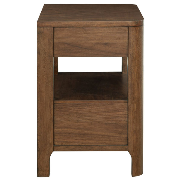 English Elm Mirador Elm Veneer 2-drawer Nightstand with Felt-lined Storage and Cord Management B062P447804