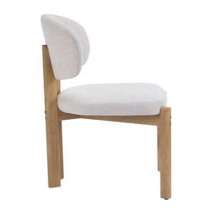 English Elm Christopher Knight Home® - Beige Upholstered Dining Chairs Set Of 2 – Scandinavian Style With Ergonomic Comfort & Natural Frame N768P341563N