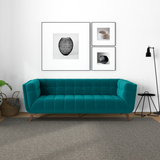 English Elm Ashcroft Furniture - Addison Small Teal Velvet Sofa