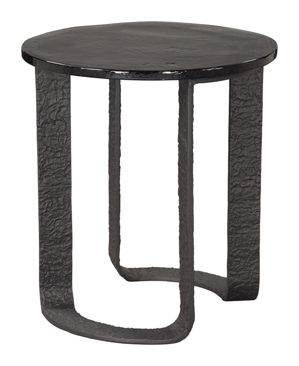 Zuo Modern Divin Side Table Black - Modern Recycled Glass & Aluminum Design For Chic Living Spaces & Decor Black Recycled Sand Cast Glass,Aluminum 110616-zuo-modern