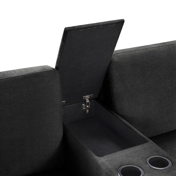 English Elm Swivel Barrel Accent Chair Chenille Tufted Round Club Seat for Living Room Lounge Black N719S002350B