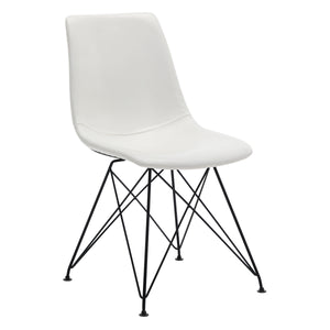 OSP Home Furnishings Trenton Chair  - Set of 2 White