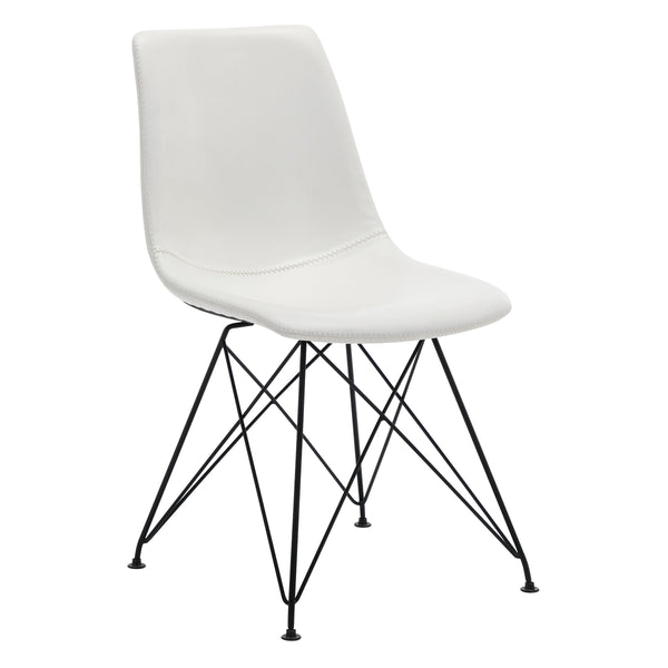 OSP Home Furnishings Trenton Chair  - Set of 2 White