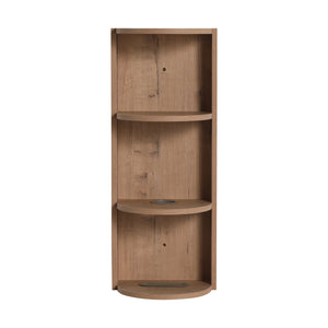 English Elm 12" Bathroom Wall-Mounted Storage Rack with Three-Tier Floating Shelves, Durable Scratch-Resistant Plywood Organizing Solution Imitative Oak W999P277163