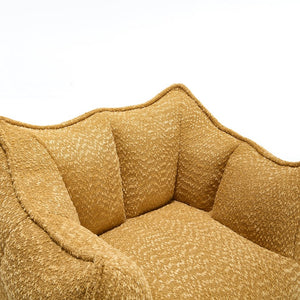 English Elm Sofa plush beanbag chair with superfiber cover and resilient foam filling for ultimate home comfort and relaxation Yellow W1996P252269