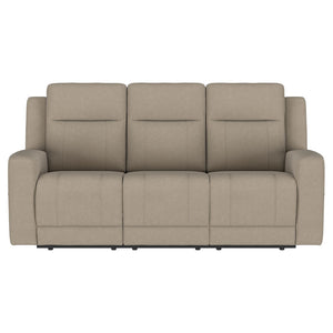English Elm Slater Faux Leather Reclining Sofa Set with Console Cupholders for Media Rooms B062S01806