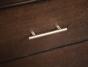 English Elm Transitional Five Drawer Chest Solid Wood Espresso Finish Dovetail Bedroom Storage B2741P372205