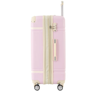 English Elm Hardshell Abs Suitcase Set with Tsa Lock Spinner Wheels Expandable Travel Luggage N732P193485U