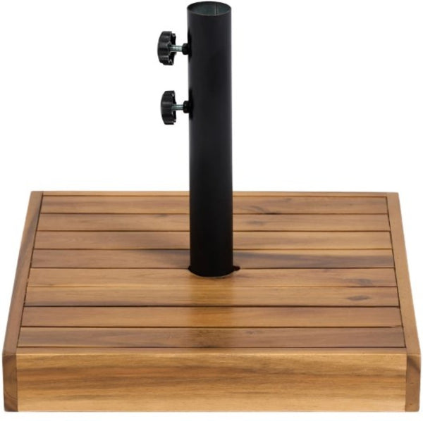 English Elm Easy Fillable Hdpe Square Patio Umbrella Stand Base with Uv Resistant Weatherproof Design T3971P427473