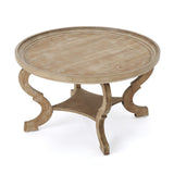 Christopher Knight Home® - Noble House - Althea Natural Finished Faux Wood Circular Coffee Table