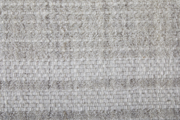 Feizy Rugs T34t8016 Highview Handwoven Polyester Rug - Modern Striped Design With Textured Depth For Stylish Spaces Gray,Ivory Polyester T34t8016ivy000c50