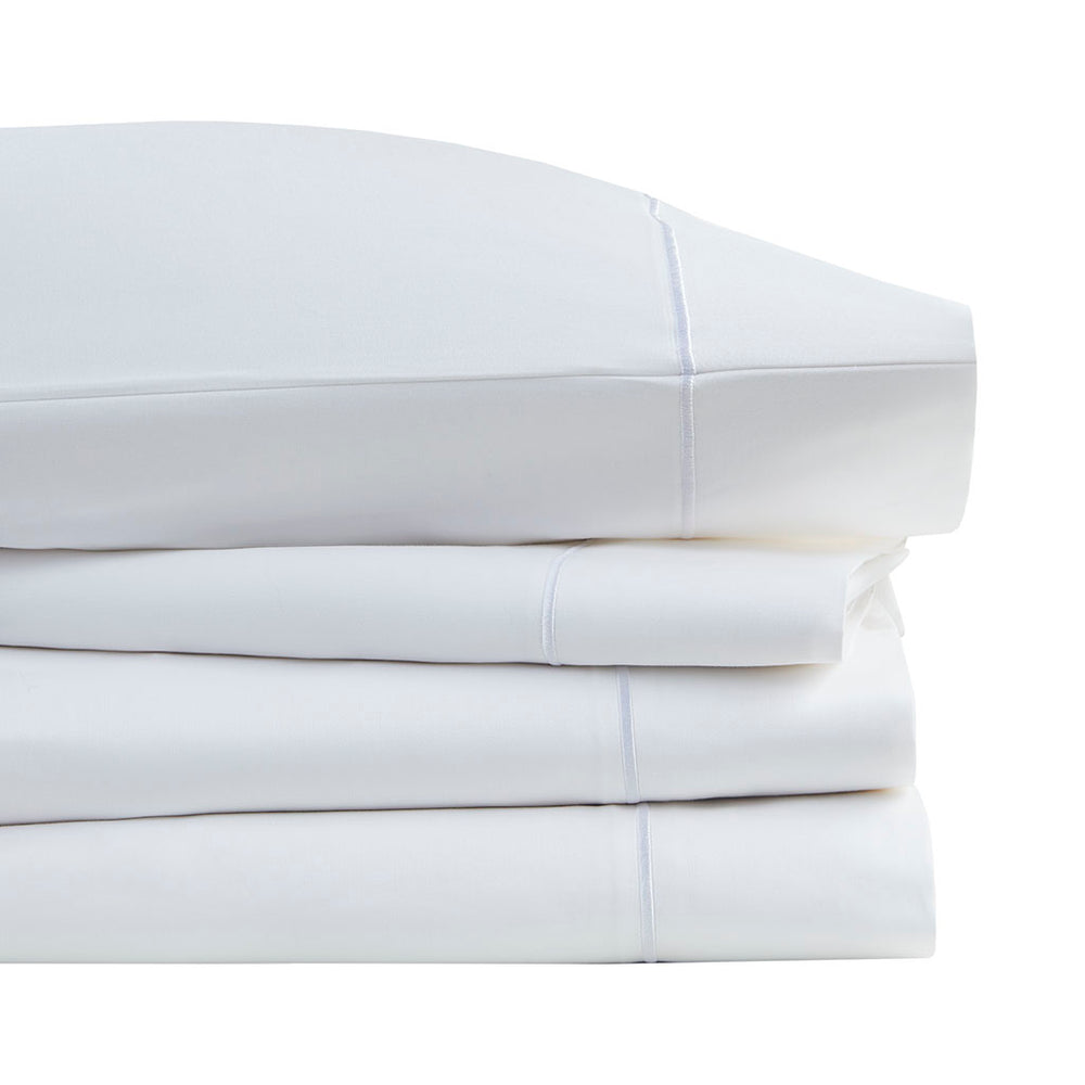 JLA Home Madison Park - Pima luxury cotton sheet set featuring long-staple softness, breathable year-round comfort and Baratta hemstitching 102 L x 90 W x 0.13H PC20-140