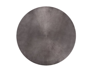 Sunpan Creed Coffee Table - Hand-Etched Iron Design with Drum Base, Perfect for Modern Living Spaces Small - 34W x 34.25D x 15H