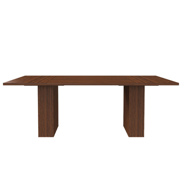 English Elm 78 Inch Rectangular Farmhouse Dining Table Seats 6 with Built-in Storage Base W2700P385518